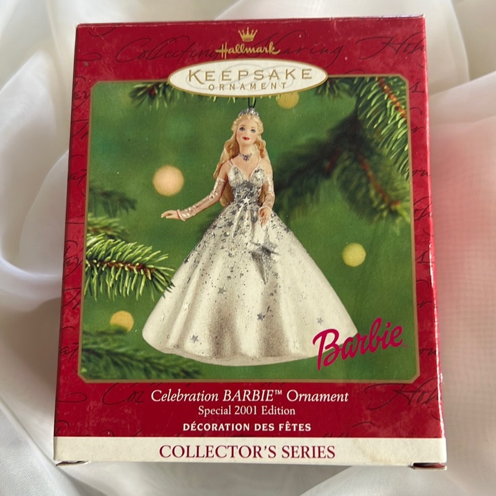 Vintage 2001, Special 2001 Edition "Celebration Barbie" Hallmark Ornament